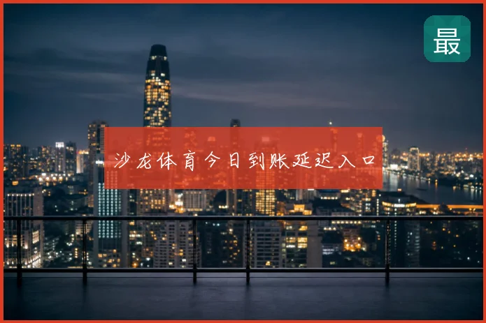 沙龙体育今日到账延迟入口